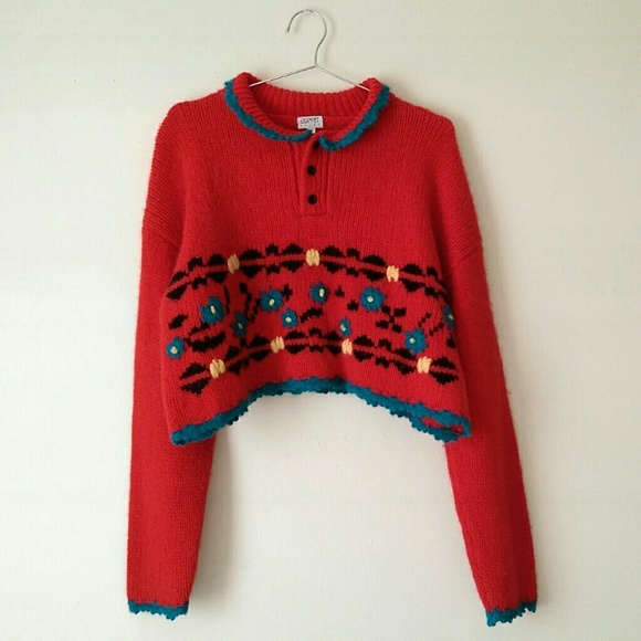 Vintage Sweaters - *SOLD* ESPRIT • 80s Vintage Wool Pullover Sweater